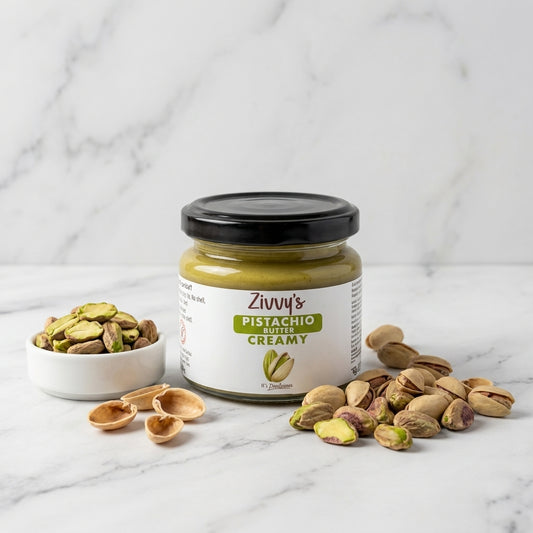 Creamy Pistachio Butter – Rich & Creamy, Handcrafted, Pure Pistachios, No Additives | Zivvy's