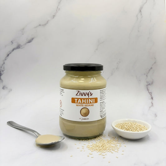Tahini - White Sesame | 100% Pure Stone-Ground for Rich Flavor and Versatility | Zivvy's